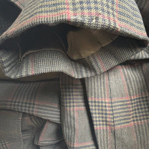 Vintage Aquascutum Plaid Check Showerproof Wool Balmacaan Overcoat/ Top Coat -38 - Picture 16 of 16